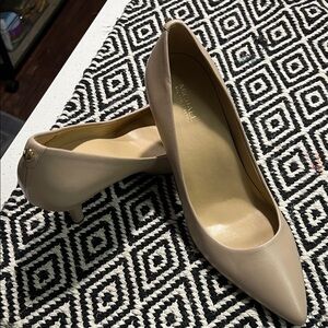 Michael Kors Women's Beige Leather Heels
